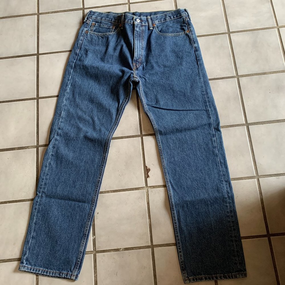 Men's Levi's 505 Jeans 36x32 Regular Fit Straight